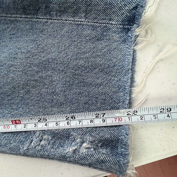 Agolde Jeans‎ 26 Feel Good Jamie Distressed Organic Cotton High Rise Button Fly - Picture 15 of 16